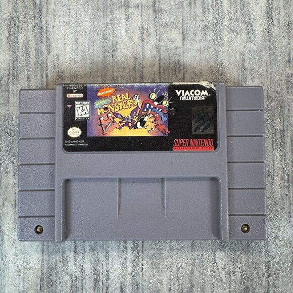 AAAHH Real Monsters Super Nintendo SNES 1995 Cart Only Tested and Working - Picture 1 of 5